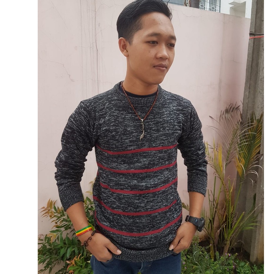 Sweater Rajut Pria Marcello Rajut Tribal Sweater Pria Rajut Premium – Vindyzie / Knitting Sweater