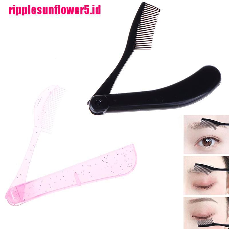 # Kaos T-Shirt Wanita Lengan Pendek Motif Print #Sisir Pemisah Bulu Mata Model Lipat