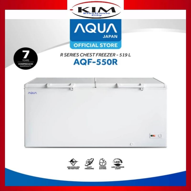 AQUA Japan R Series Chest Freezer 519L AQF-550R GARANSI RESMI