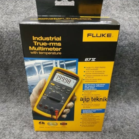 FLUKE 87 V DIGITAL MULTIMETER TRUE RMS WITH TEMPERATURE ASLI