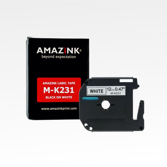 

Label Tape M-K231 12mm Black on White dari AMAZiNK