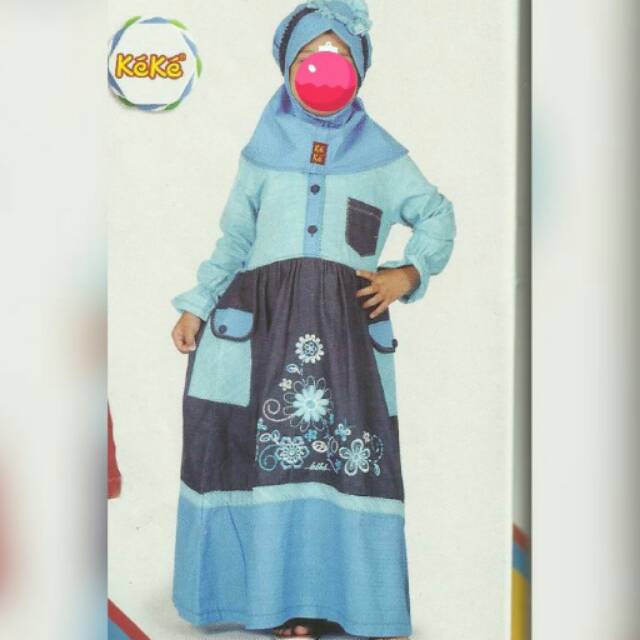 Gamis anak keke 6-7th