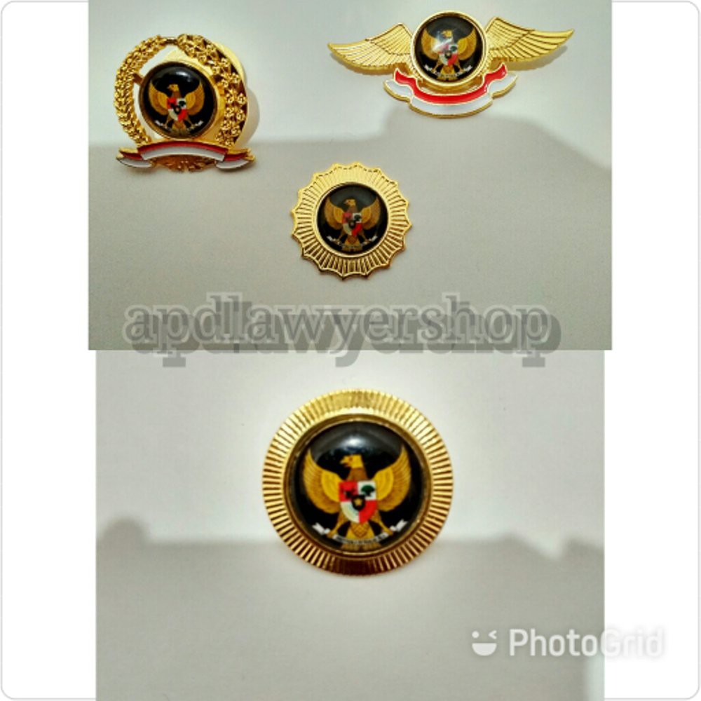 Pin Bross Wing Logo Garuda Kuningan Emas Distributor Murah