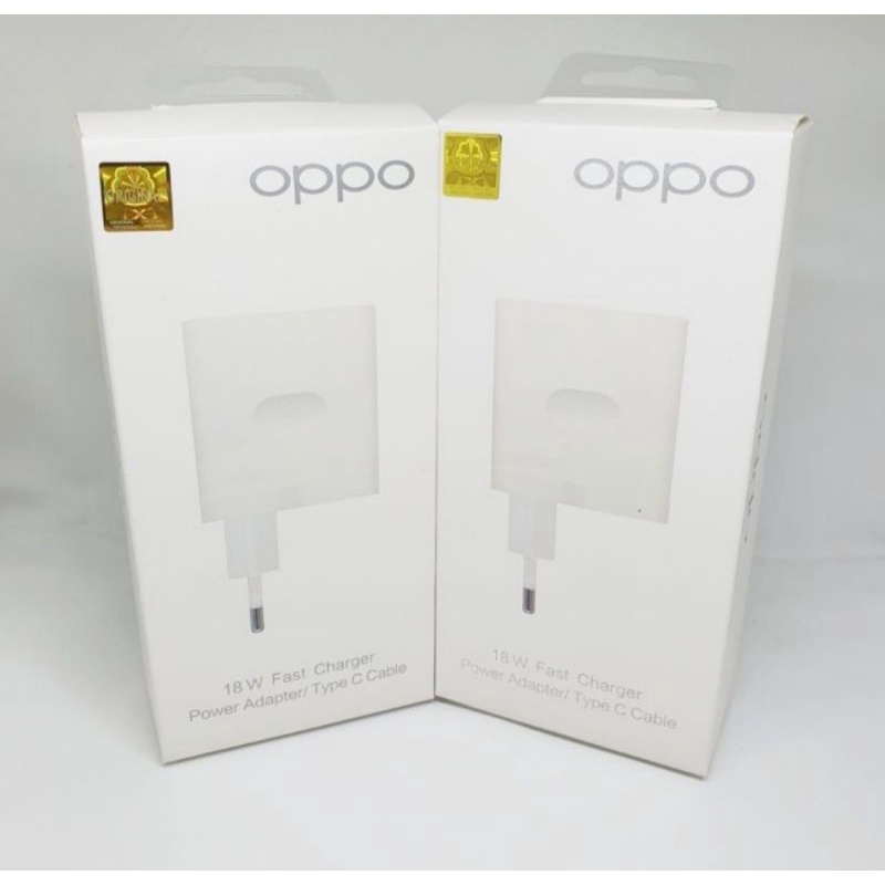 CHARGER OPPO ORIGINAL 100% 18 WATT MICRO DAN TYPE C