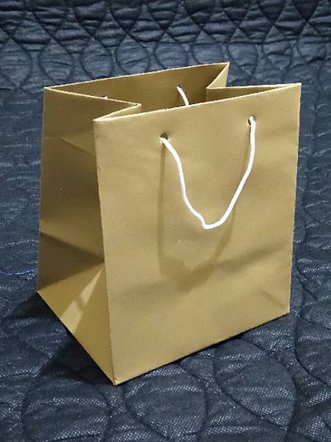 Paperbag/tas kertas donat polos (14x11x16)