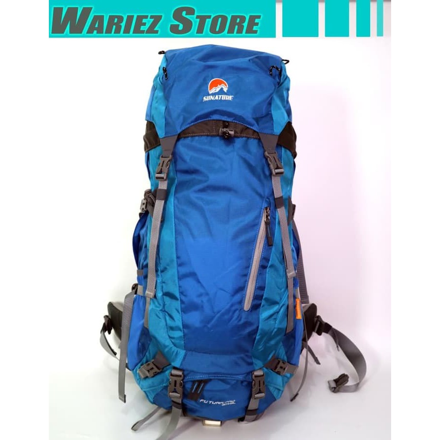 Laris Tas gunung sunature futura pro 60 over 5 liter 9182 tas carrier 65L - Abu-abu