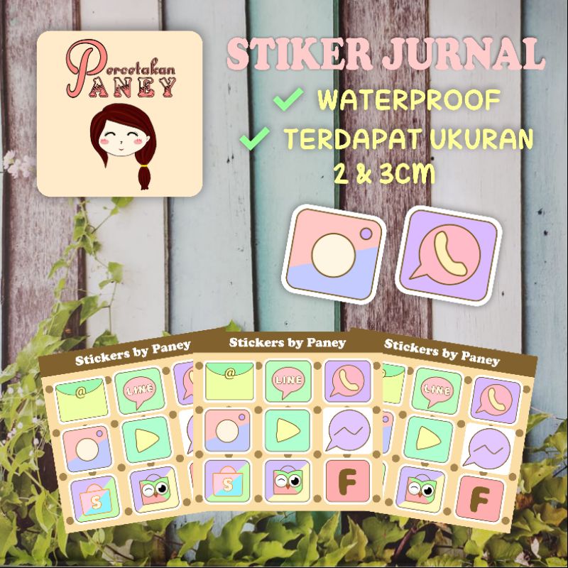 

Stiker Jurnal Notebook Scrapbook Waterproof