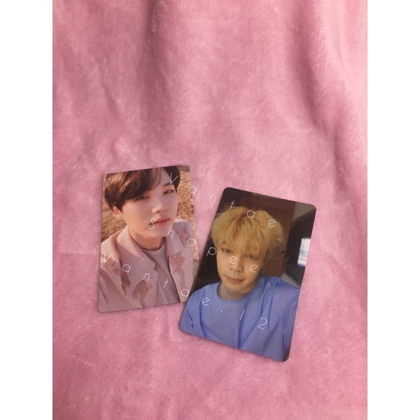 { BUNDLE } BTS official Photocard Tear Y Yoongi, Her L Jimin