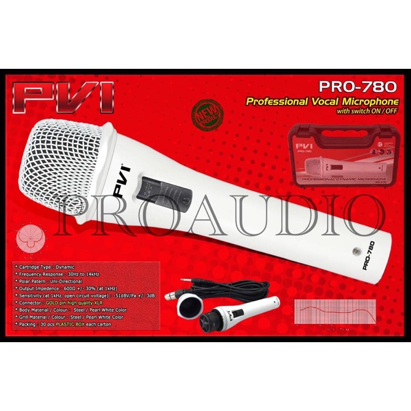 microphone kabel PVI PRO780 PRO-780 original