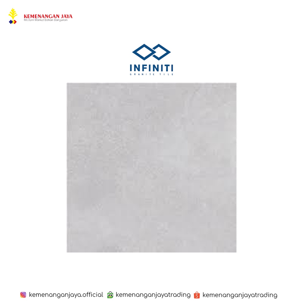 GRANIT Lantai INFINITI / CONCRETE STONE WHITE / 60x60 Kw 1