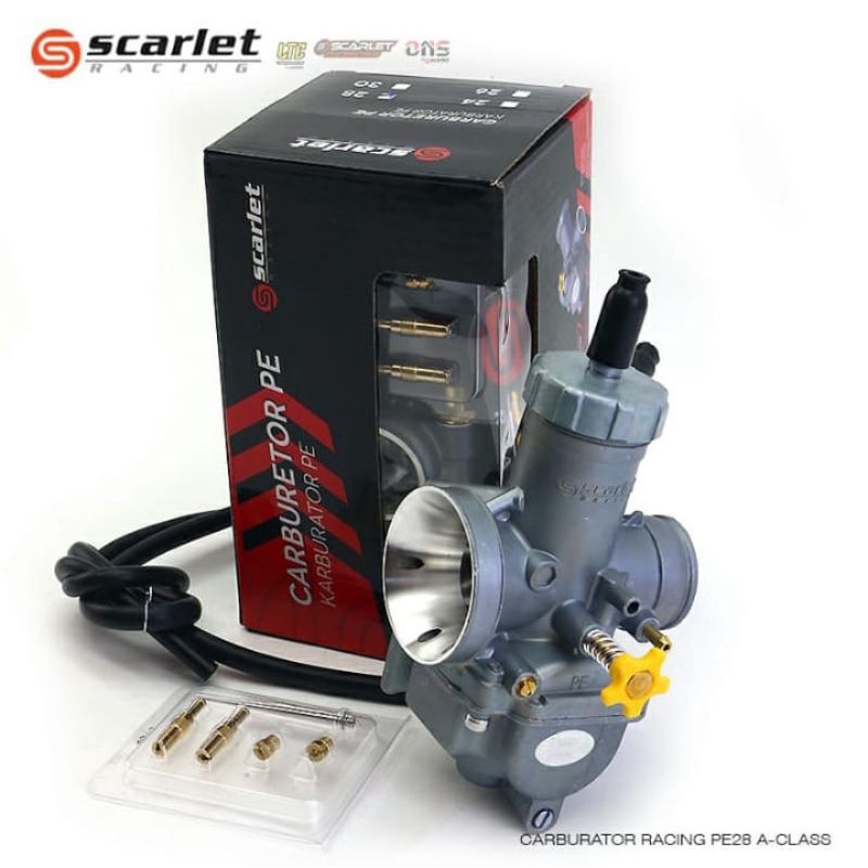 KARBU KARBURATOR PE/PWK 24,26, 28,30,32 MEREK SCARLET RACING ORIGINAL SCARLET UD REAMER BISA BUAT
