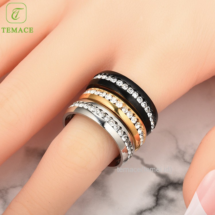 CINCIN TITANIUM COUPLE PRIA WANITA ANTI KARAT ANTI LUNTUR KEREN