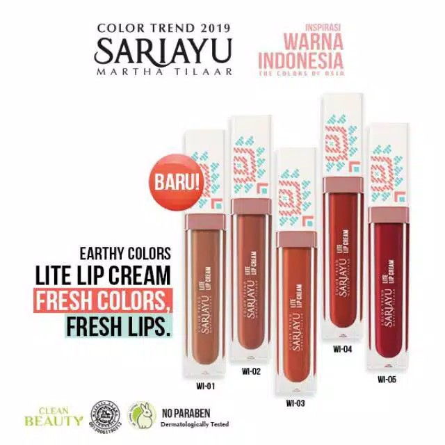 SARIAYU Color Trend 2019 Lite Lip Cream - SARI AYU