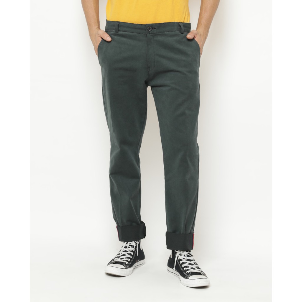  Erigo  Chino  Pants Scotia Dark Green Shopee Indonesia
