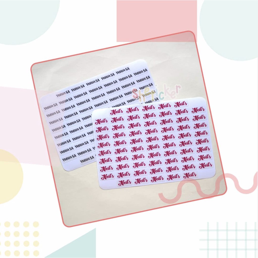 

Label Nama Transparan 1 x 2.5 cm