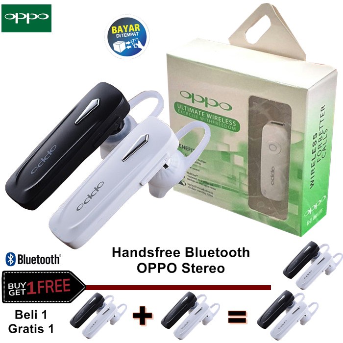 TERLARIS PROMO BELI 1 GRATIS 1 Headset Bluetooth OPPO VIVO SAMSUNG XIAOMI REALME Full Bass Original 
