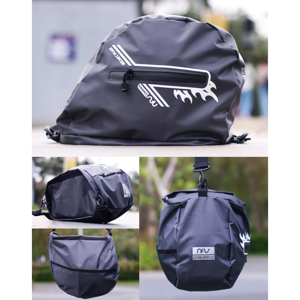 TAS HELM FULL HALF FACE WATERPROOF