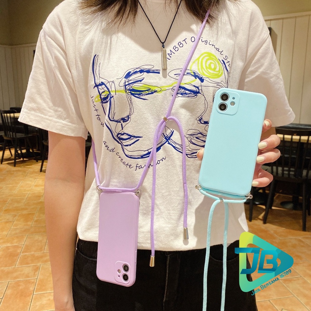 SOFTCASE SLINGCASE TALI LANYARD MACARON PELINDUNG KAMERA HUAWEI NOVA 7 JB5619