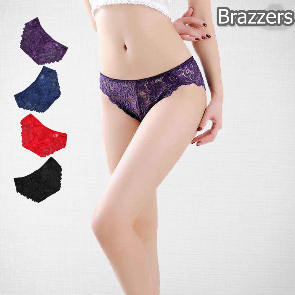Celana Dalam Cd G String Kolor Wanita Perempuan Dewasa Motif Brukat Transparan Sexy Hot Renda Import