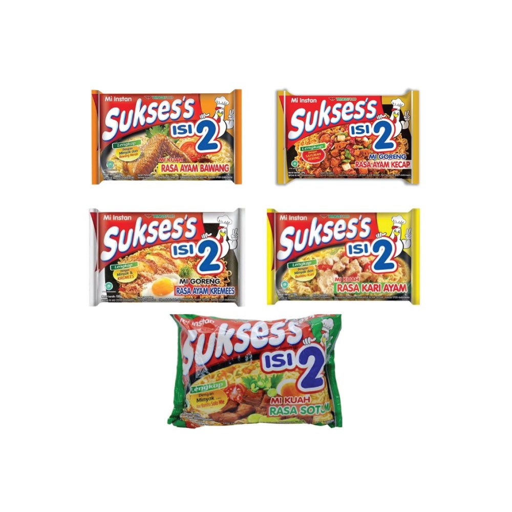 

MIE SUKSES'S ISI 2 ( AYAM BAWANG / AYAM KECAP / AYAM KREMES / SOTO / KARI AYAM) PCS