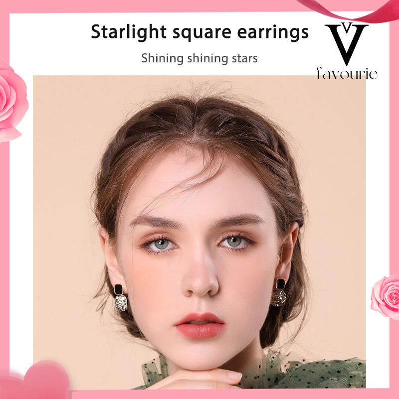 [COD]Anting Retro Mewah Siswa Perempuan Sederhana Temperamen Fashion Anting Murah Hati-FA