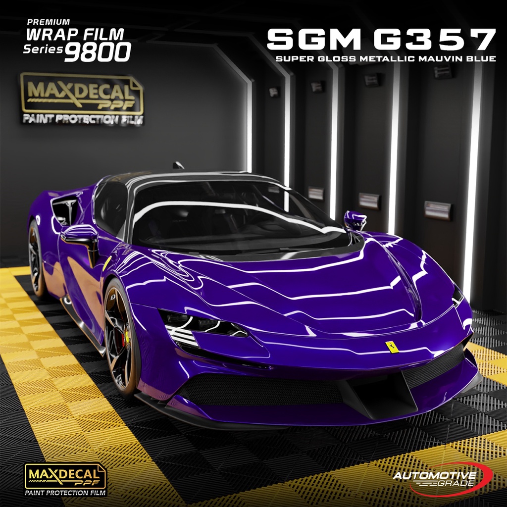 Maxdecal Premium Wrap Film 9800 - METALLIC MAUVIN BLUE