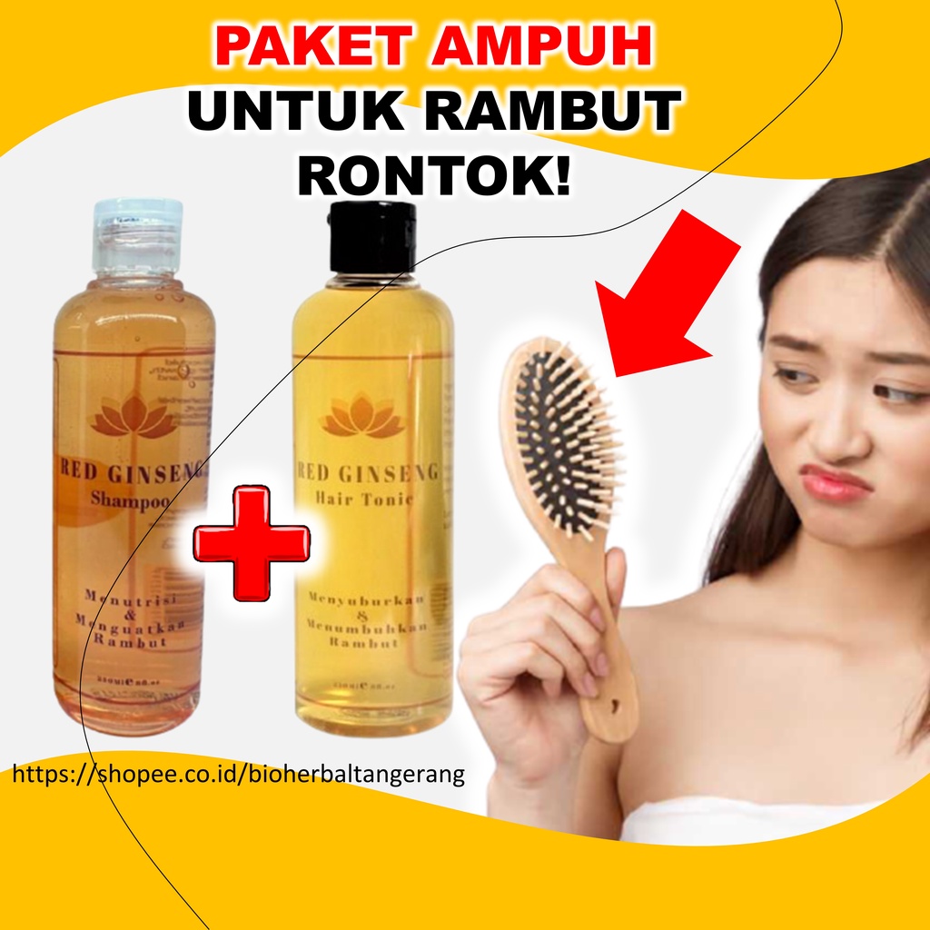 Perawatan Rontok Parah Dan Penyubur Rambut Red Ginseng Ampuh BPOM 250 ml B6P