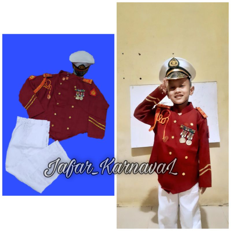 BAJU AKPOL COWOK /BAJU AKADEMI POLISI ANAK/ KOSTUM AKPOL PUTRA /KOSTUM AKADEMI POLISI ANAK/BAJU KARNAVAL POLISI ANAK Baju Kostum Profesi Akabri merah AKPOL / Termurah / Terbest Seller