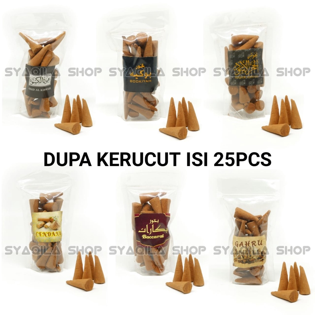 Dupa Kerucut Isi 25 Pcs Buhur Krucut Bukhur Stanggi Hio Tradisional Wangi