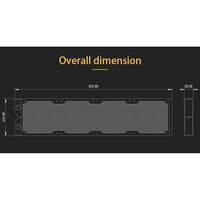 BARROW Dabel-30a 480 Cooper Radiator 480mm (Ketebalan 30mm)