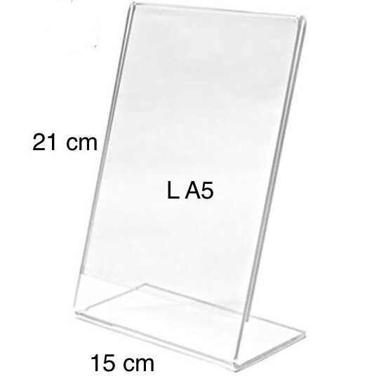 

acrylic 2mm tent card L ukuran A5 AP154