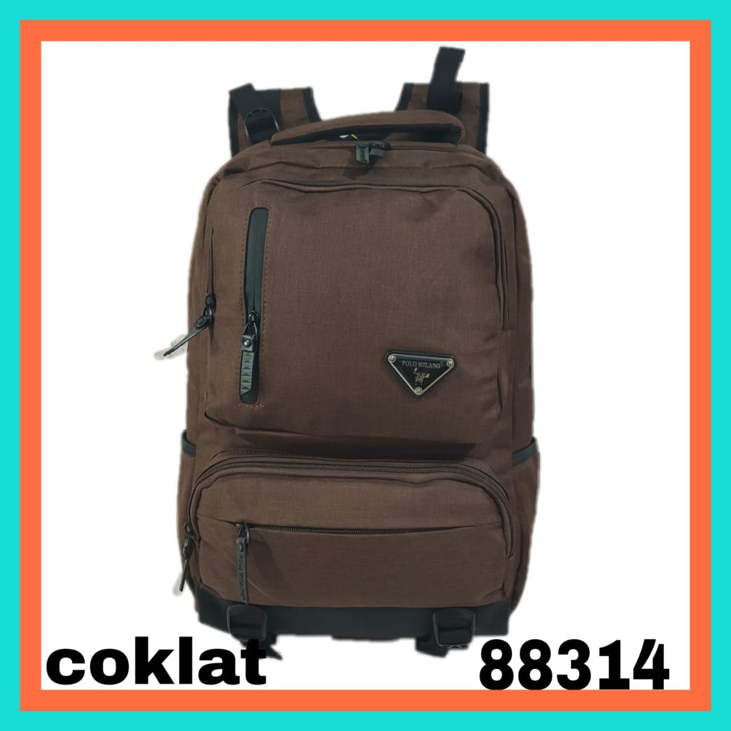 PROMO RANSEL MURAH Tas Pria ORIGINAL BRAND POLO MILANO - 88314