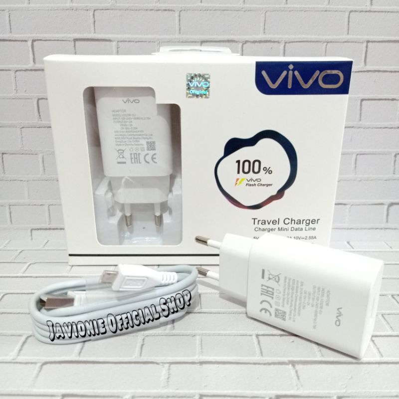 Charger Casan VIVO Y20 Y20i Y20S G 2021 18 Watt Original 100% Fast Charging MICRO USB