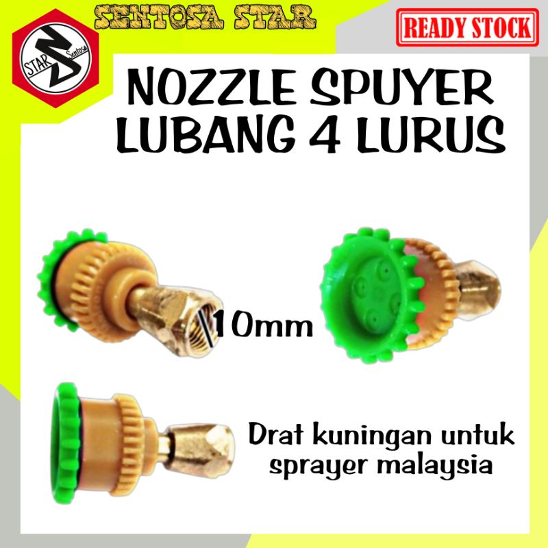 NOZEL SPUYER NOZZLE TANKI SPRAYER ELEKTRIK MALAYSIA DRAT 10MM/Spuyer drat 10mm Tangki sprayer PB16 M