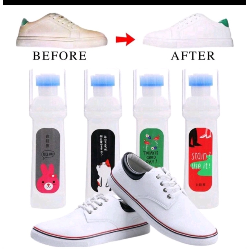 Semir Sepatu Putih Cairan Pembersih Sepatu Warna Putih / Pembersih Sepatu / Pemutih Sepatu A14