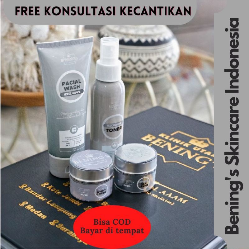 Paket Exclusive Bening’s Indonesia Bening Skincare – Bikin Noda Flek pudar dalam 2-3 Minggu