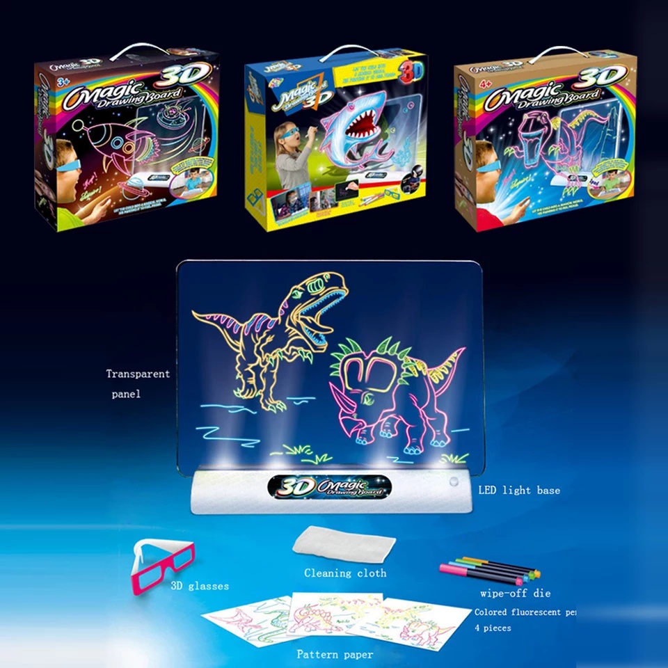 

Mainan Edukasi Anak/Magic Drawing Board/ Magic Drawing Board LED