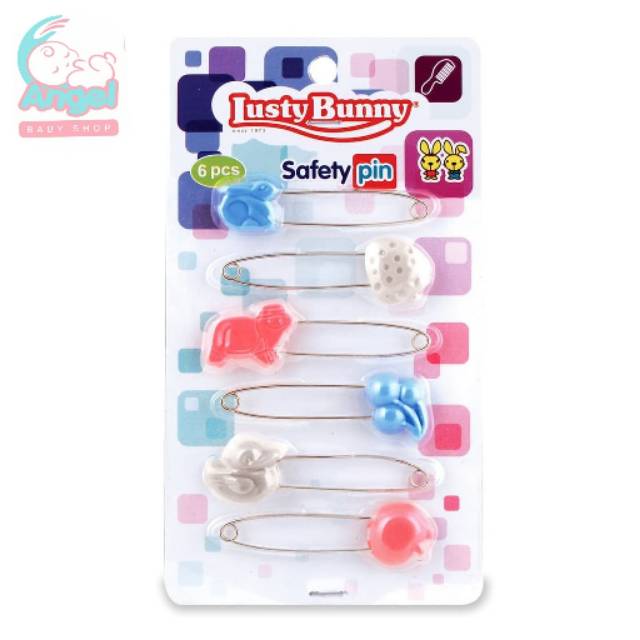 Lusty Bunny Safety Pin Peniti Bayi Isi 6