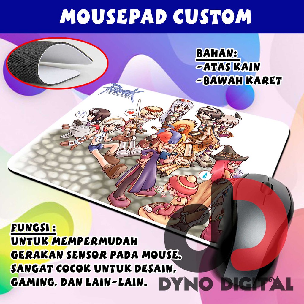 Mousepad Custom Tatakan Mouse Game Online Ragnarok Online RO11