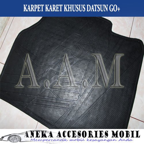 TER LARIS -  Karpet Karet Datsun Go+ Panca, Karpet Lantai datsun Go+ Panca, Car Mat Fullset Khusus