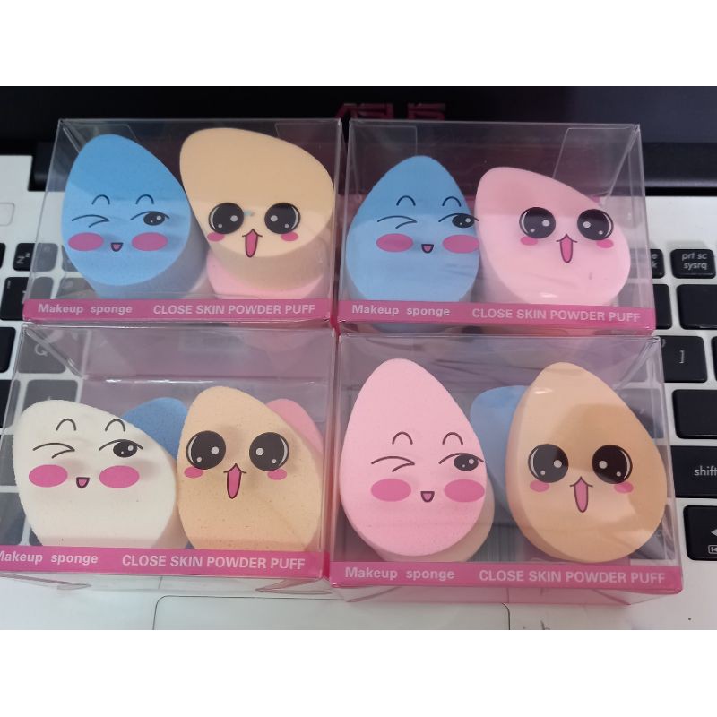 BEST SELLEE SEPON BEDAK &amp; MAKE UP SPONGE  ISI 4PCS FREE MIKA