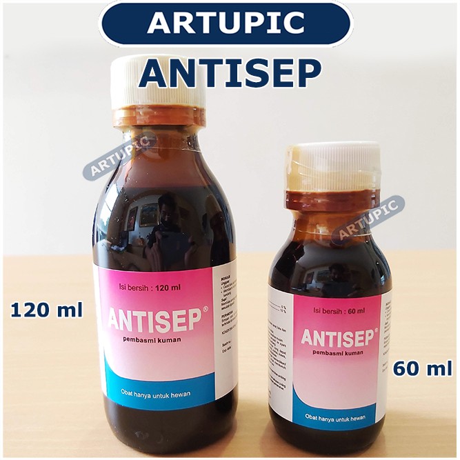 Antisep 60 ml Antiseptik Desinfektan Pembasmi Kuman Unggas Ayam Sapi Hewan Medion