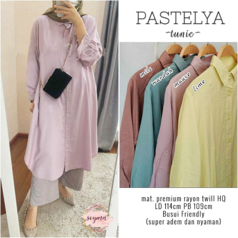 Pastelya Tunik Outer Cardigan Busui 2 in 1 by Seyma Solo