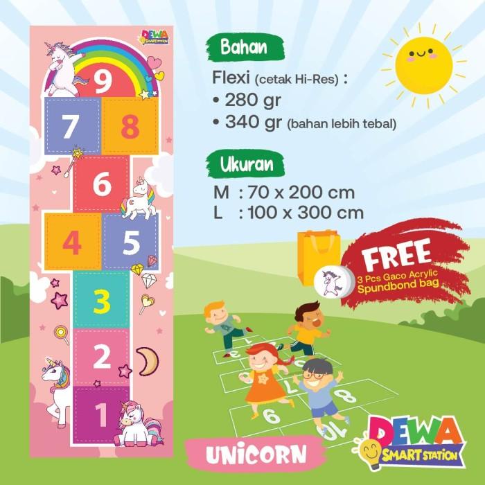 Playmat | Playmat Engklek (Large) / Engklek / Tapak Gunung / Mainan Anak