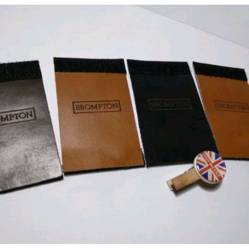 Chain Stay Hook Pelindung Frame Protector Kulit Asli untuk Sepeda Lipat Brompton Pikes 3sixty