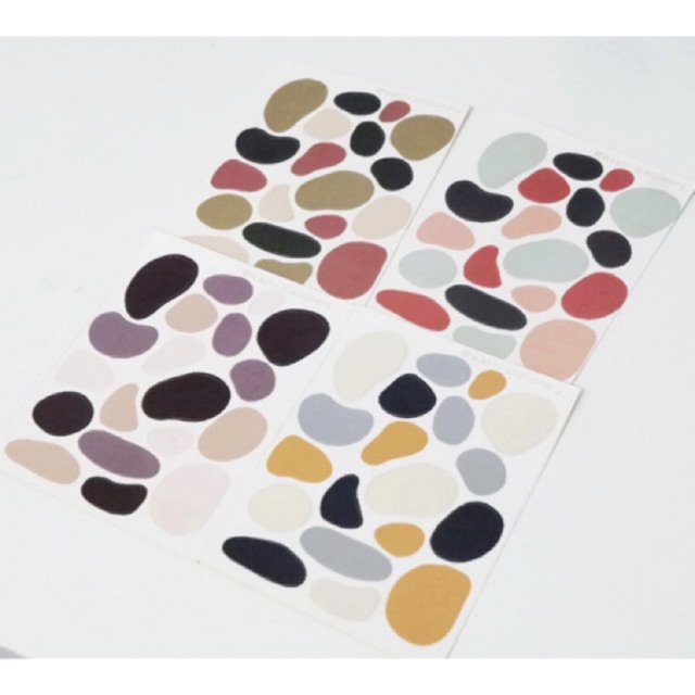 

Sticker colorful stones by washi washi stationery