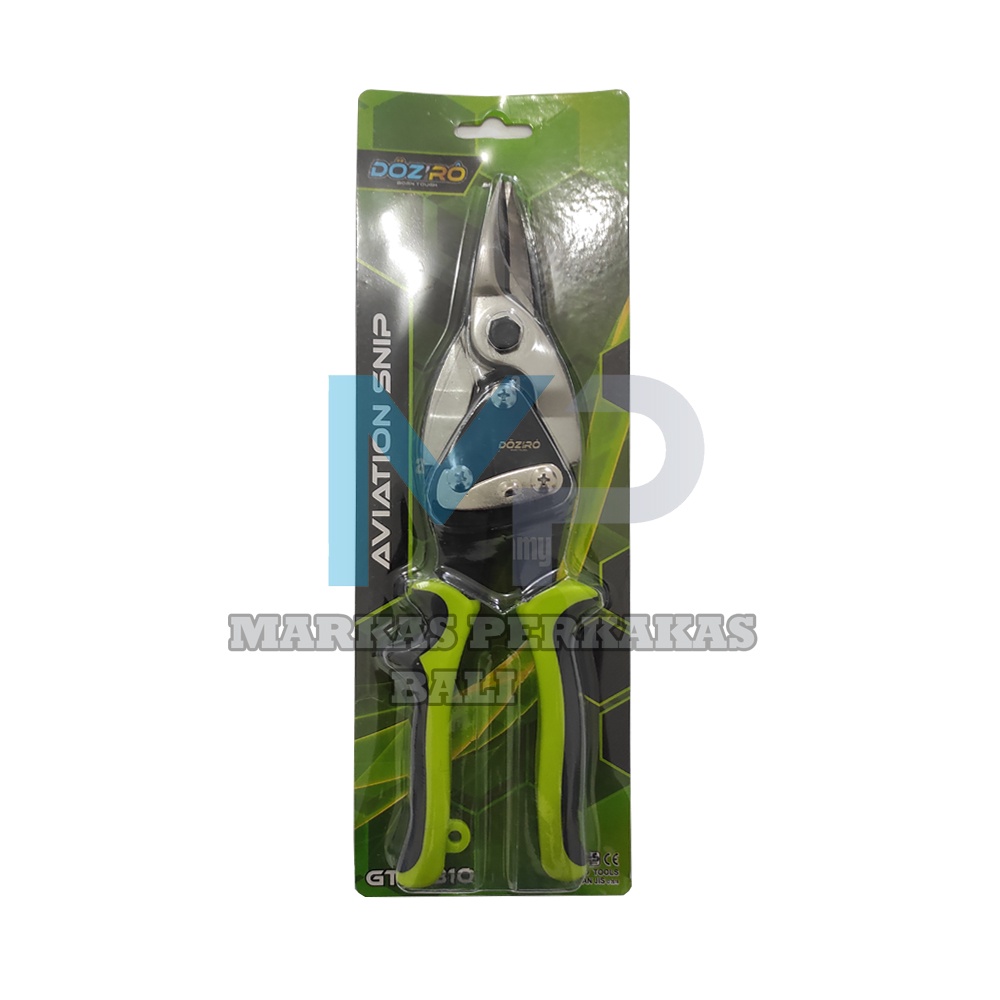 DOZIRO Aviation Snip 10 Inch GT-P810 Gunting Holo Baja Ringan Mata Lurus Gunting Seng Flat Baja