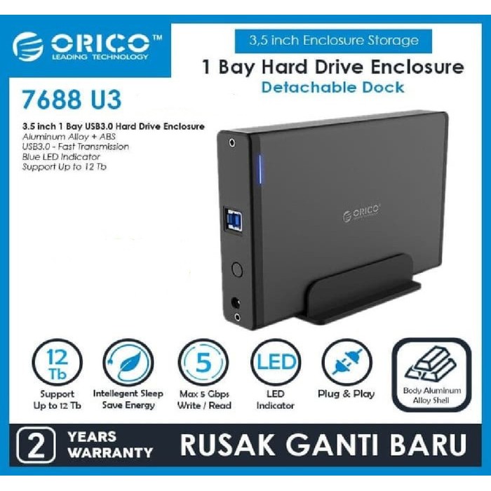 Orico 7688U3 HDD Enclosure 3.5&quot; SATA USB 3.0