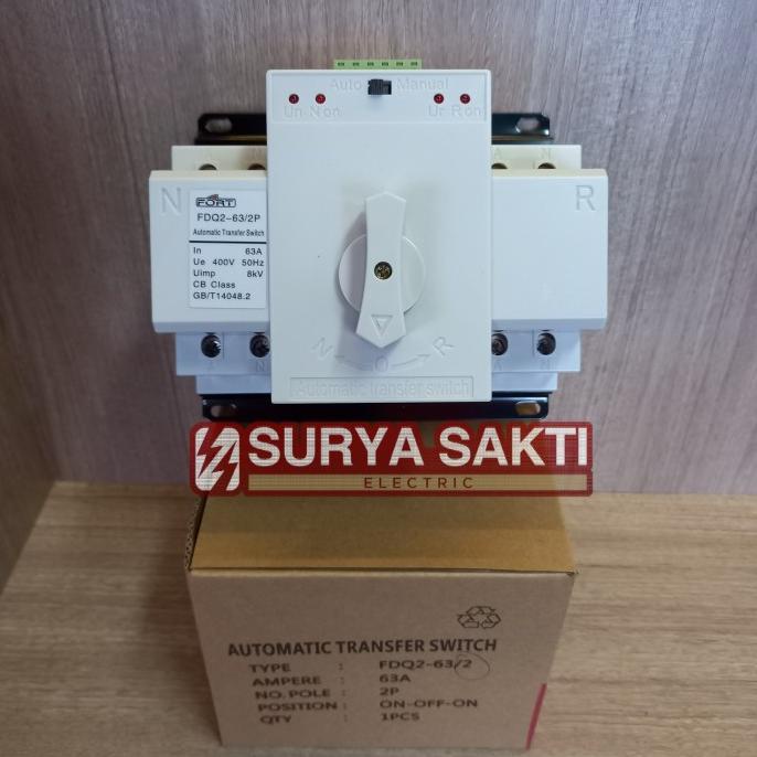 Automatic Transfer Switch 63A 2P Fort Gdq-63/2 Atys Cos Motorized