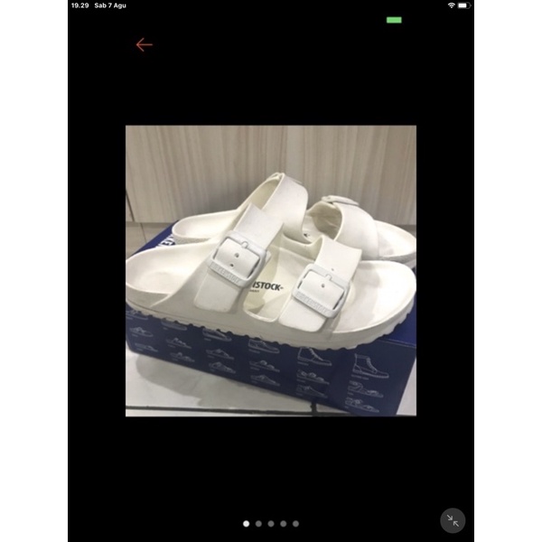 Birkenstock eva white preloved